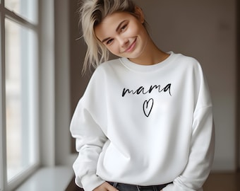 Personalized MAMA sweatshirt, MOM gift birth, expectant mothers, baby shower, Mother's Day