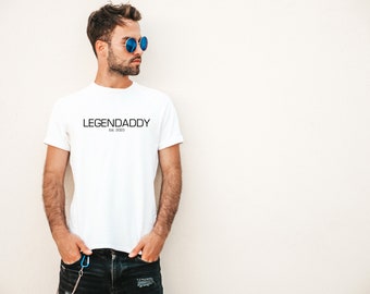 LEGENDADDY T-Shirt , Geschenk für Vatertag oder Geburtstag, personalisierbar, Familienshirt, Sohn Tochter Vater Outfit, verschiedene Farben