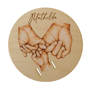 Geburtsarmband Schild Meilenstein zur Geburt für das Krankenhaus Armband personalisiertes Babygeschenk