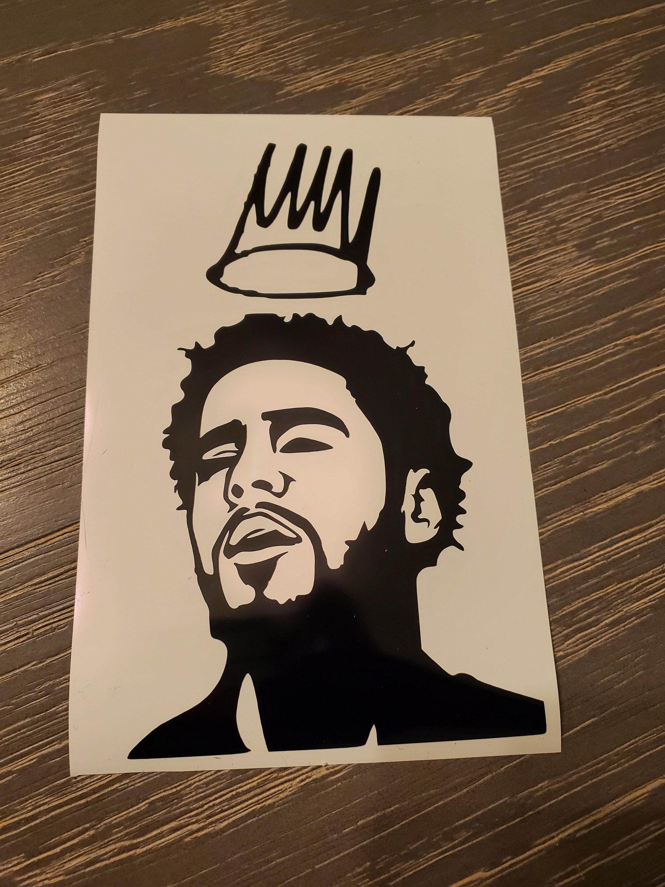J. Cole Decal Etsy
