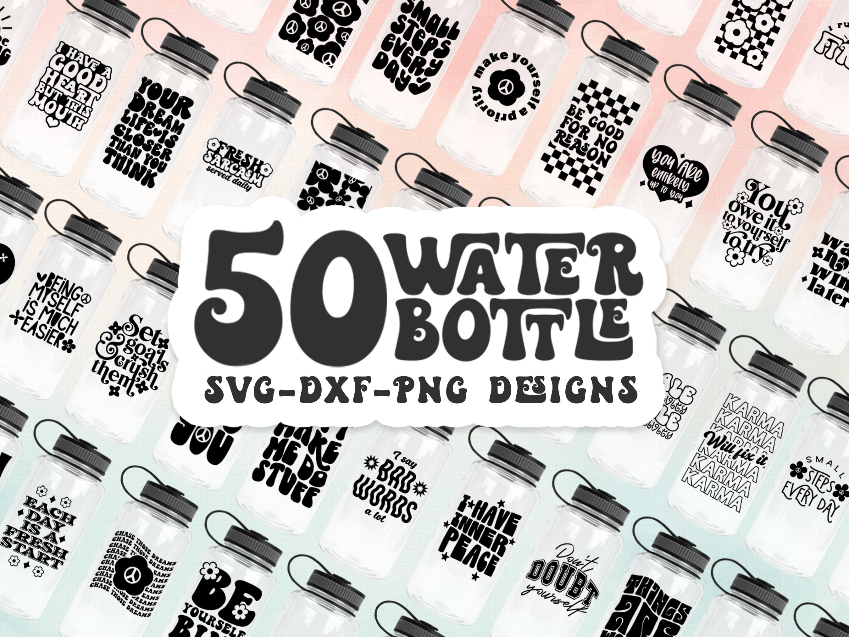 Water Bottle Svg Retro Svg Groovy Svg Waterbottle Svg - Etsy UK