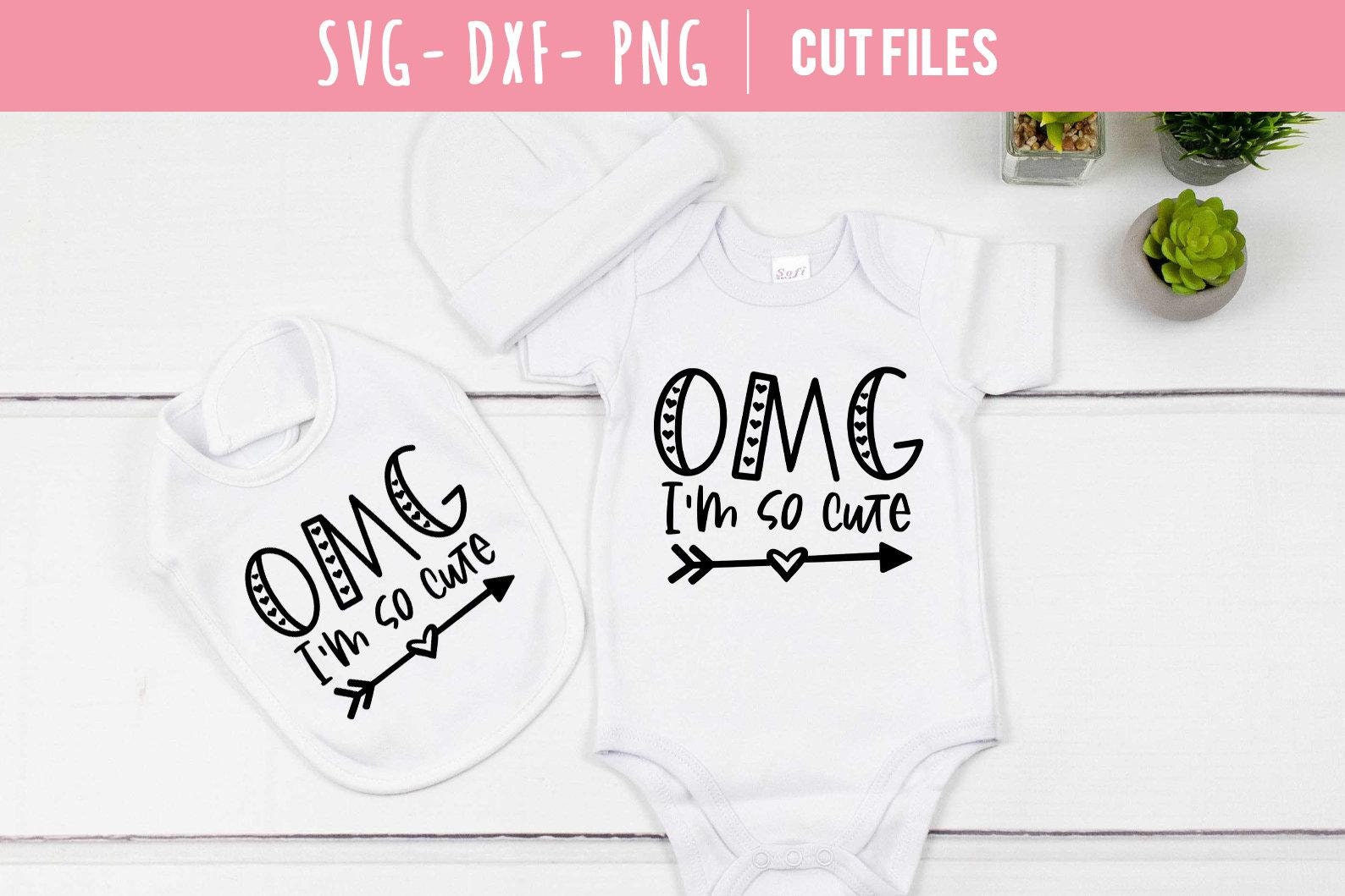 Baby girl onesie svg bundle files dxf png new baby svg Etsy