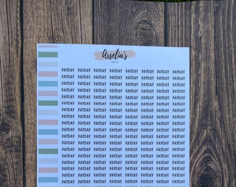 Mini Scripts -  Payday, Planner Stickers