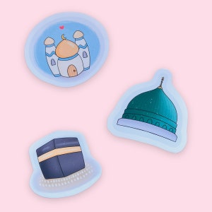 Moskeestickers | Islamitische stickers | Waterdichte sticker | Vinylsticker | Glanzende sticker | Islamitische herinnering | Islamitisch citaat | Islamitische prenten