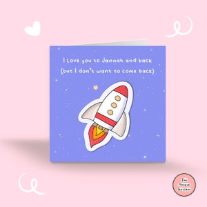 Eu te amo a Jannah Cartão Comemorativo | cartão islâmico | muçulmano cartão comemorativo | cartão islâmico | muçulmano cartão comemorativo | Cartão-presente islâmico | Eu te amo