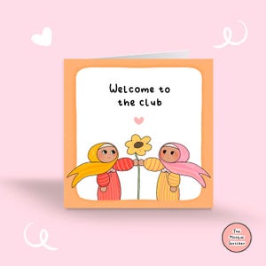 Bienvenue au Club | Nouvelle carte Hijabi | Carte islamique | carte musulmane | Carte de voeux islamique | Cadeau hijabi | Cadeau musulman | Hijab