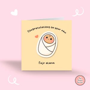 Congratulazioni per il tuo nuovo allarme Fajr / biglietto per bambini musulmani / biglietto divertente / biglietto di auguri islamico / biglietto di auguri musulmano / regalo per bambini musulmani