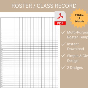 Homeschool Teacher Organizer: Attendance, Class Record & Gradebook PDF