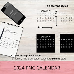 Printable Calendar - Etsy