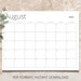 Printable 2024 &amp; 2025 Monthly Calendar Blank and Lined Monday and ...
