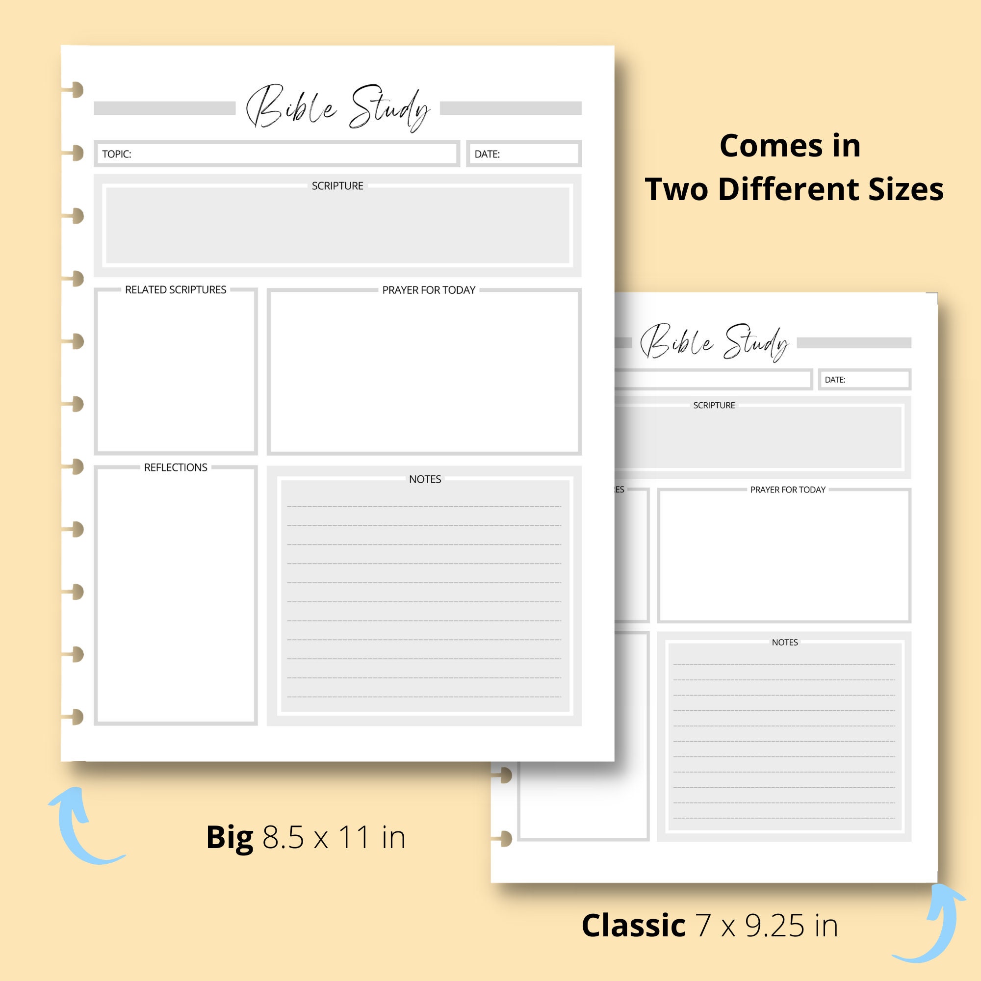 Prayer Journal Printable Inserts for Happy Planner Users | Prayer Journal Inserts for Bible ...