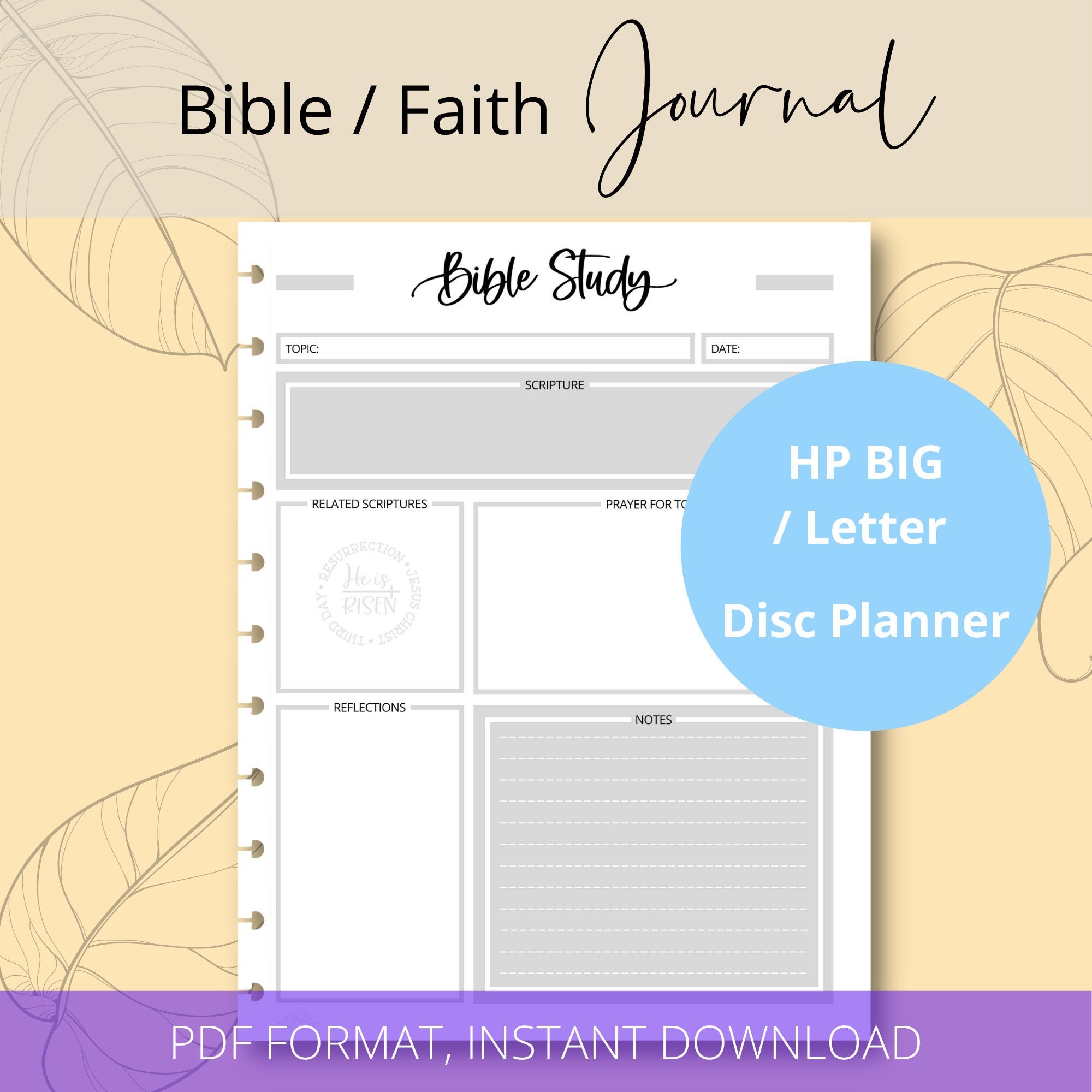 Prayer Journal Printable Inserts Big Happy Planner | Etsy