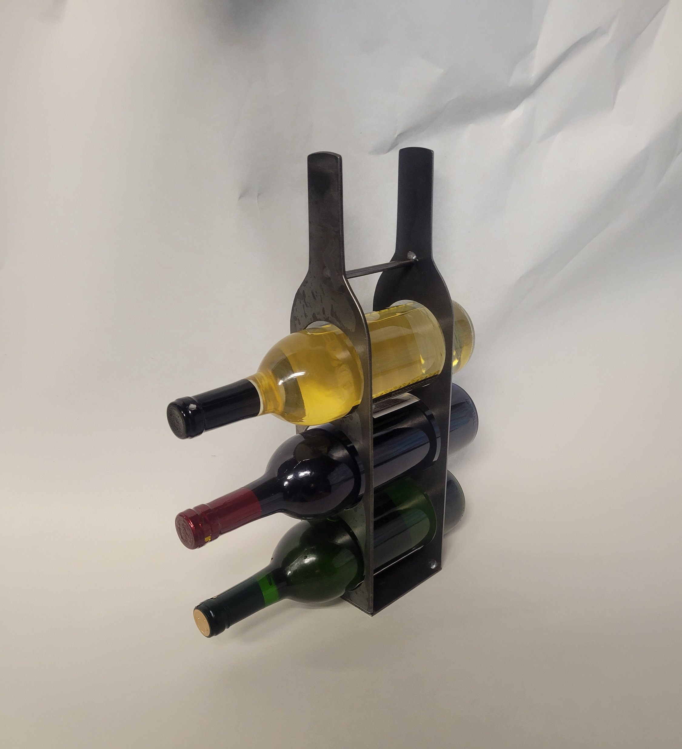 3 Bottle Wine Stand Rack Counter Plasma DXF CNC Etsy