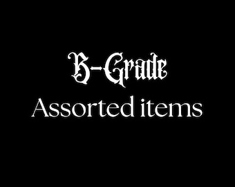 Discounted B Grade Handmade Items • Slight Imperfections • Gothic Mystery Finds
