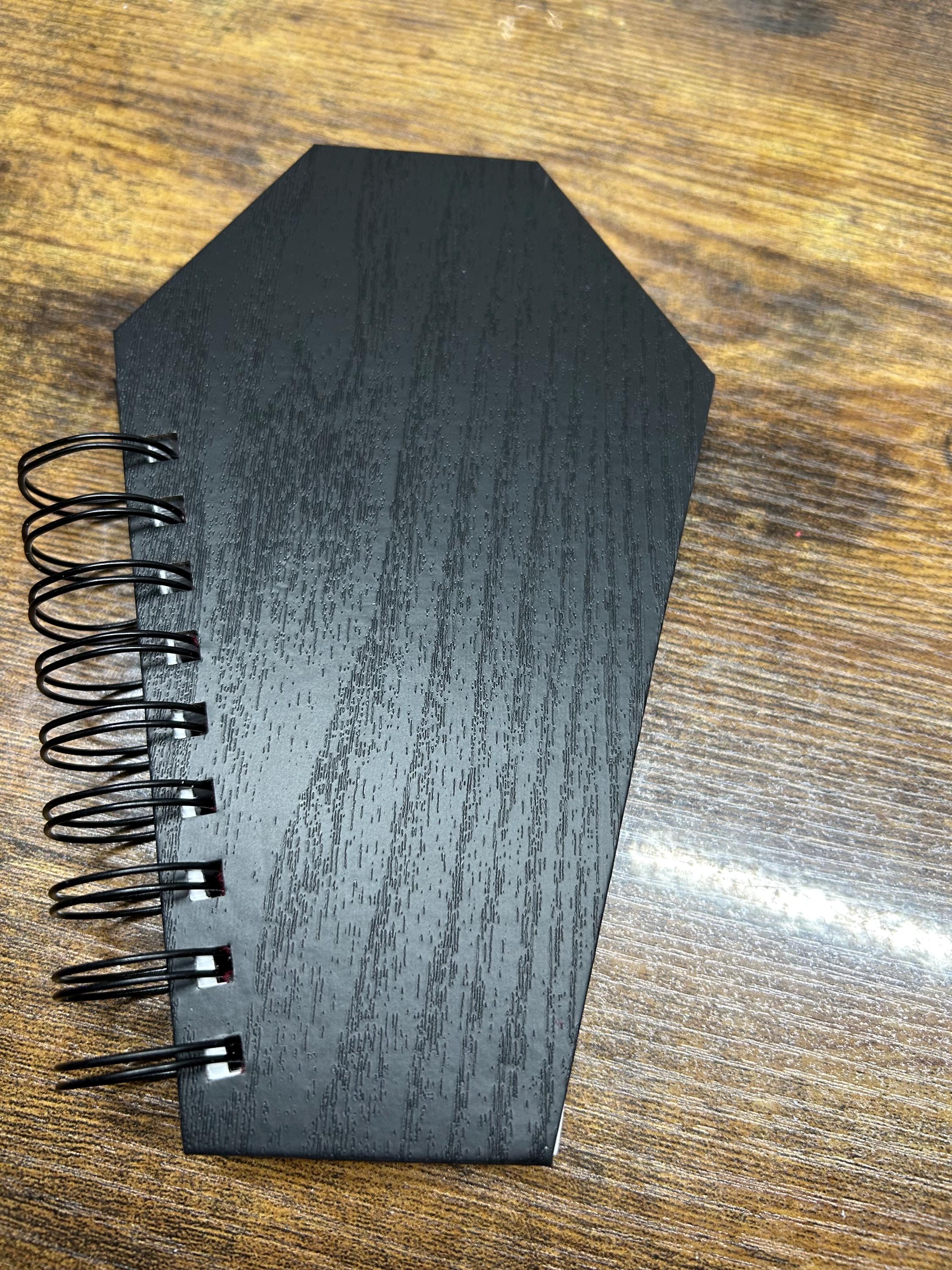 Handmade Coffin Notebook, Gothic Black Journal for Dark Writers ...