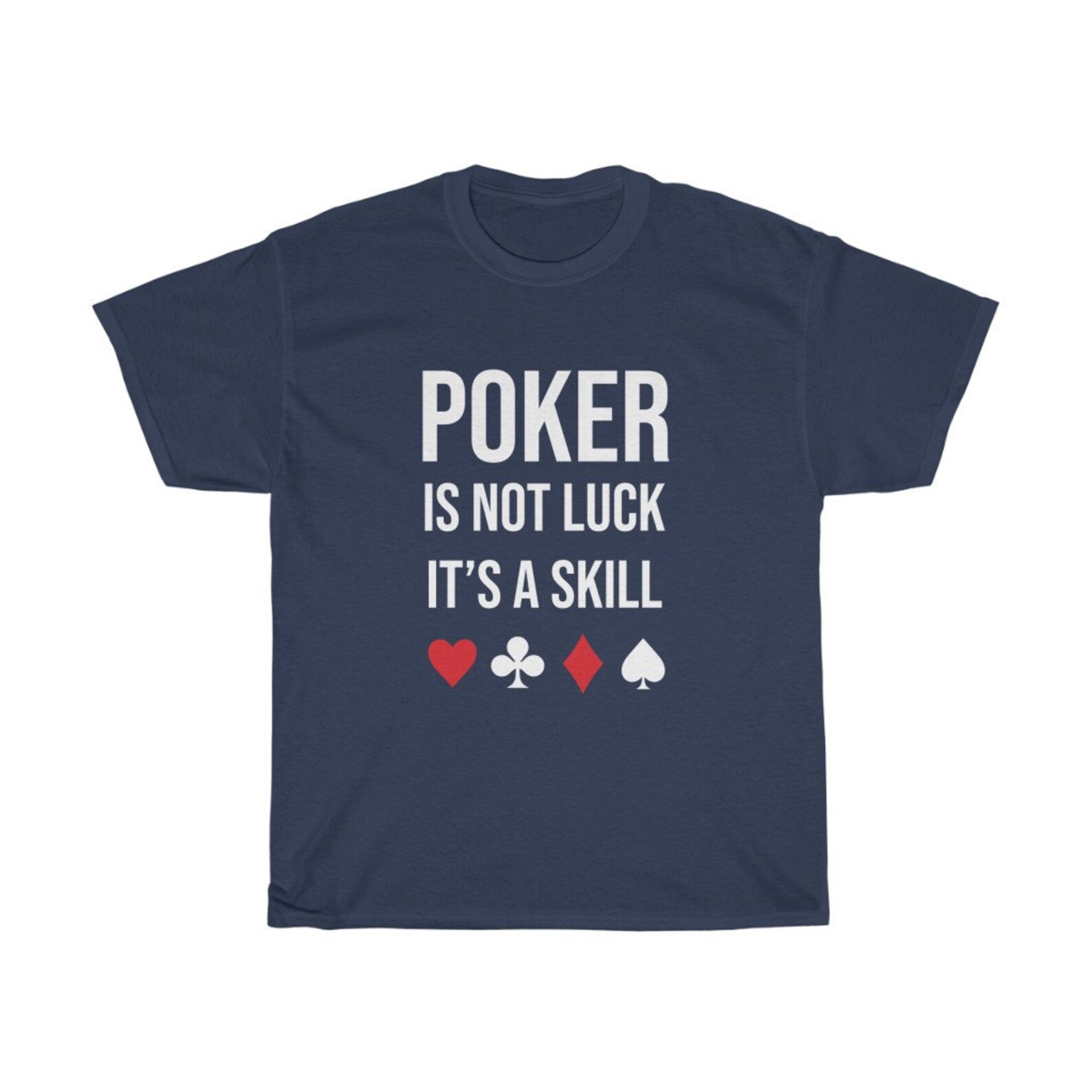 Premium Poker TShirt Poker Skill Game Casino Shirt Gifts Etsy