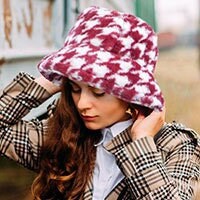 Bucket Hat with LV Inspired Monogram print made from Faux Fur fabric –  logofabrics