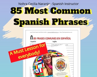 3 Pages of Most Spoken Spanish Phrases