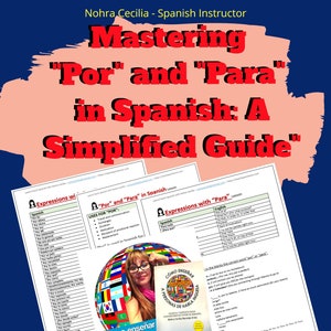 Por and Para in Spanish