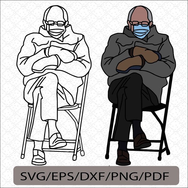 Bernie Sanders svg, Bernie mittens svg, Bernie Sanders Sitting on Chair, Bernie Inauguration Shirt svg, Biden 2020 png, Bernie Sticker svg