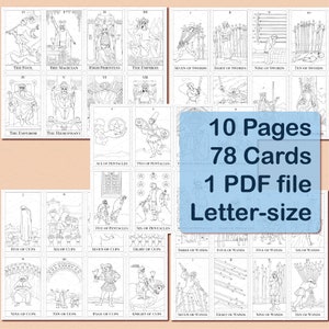 Tarot Coloring Pages