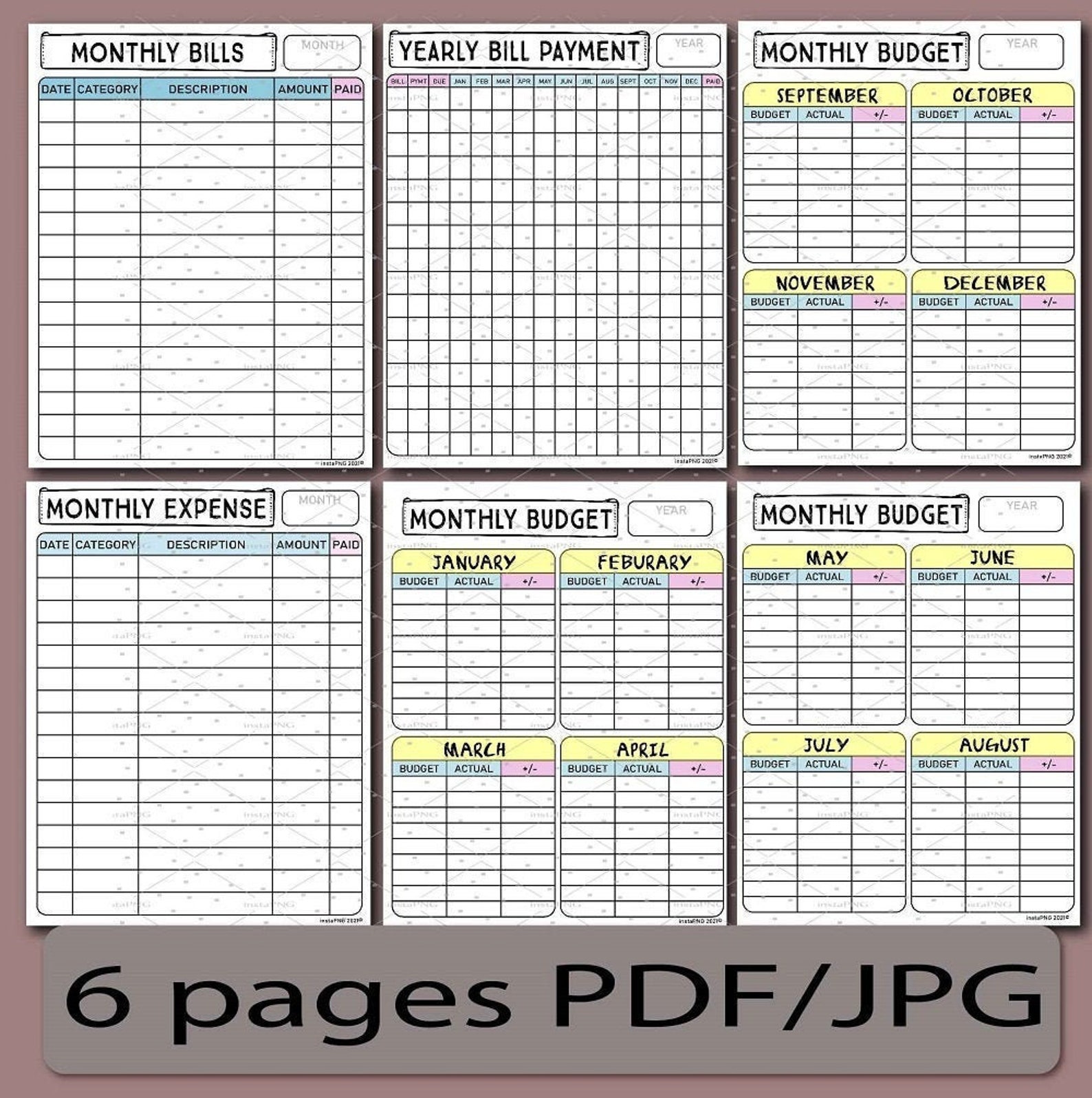 Budget and expense planner