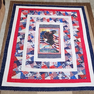 America the Beautiful Queen Quilt