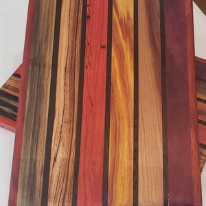 Handmade Exotic Hardwood Cutting/ Charcuterie Board