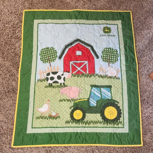 John Deere Quilt Etsy
