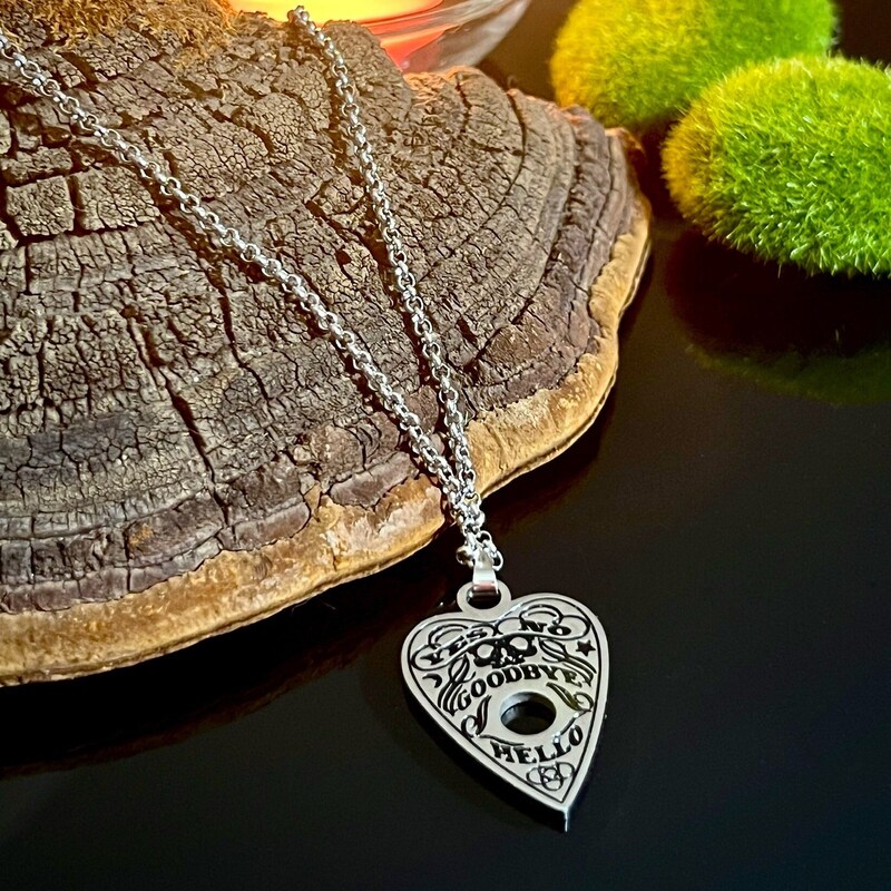 Stainless Steel Ouija Pendant Necklace