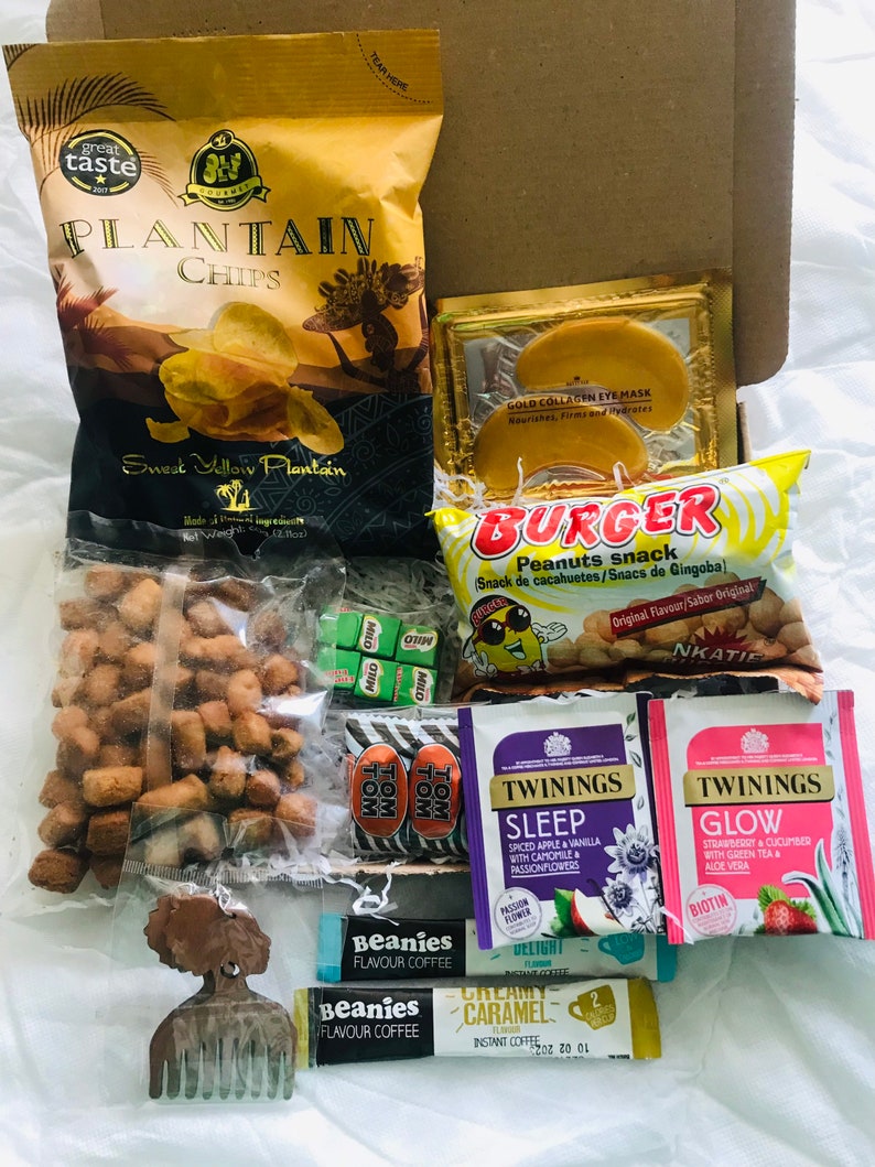 Ghanaian Snacks, Ghanaian Gift Box, African Treats, Nigerian Care Package, Christmas Gift, Naija