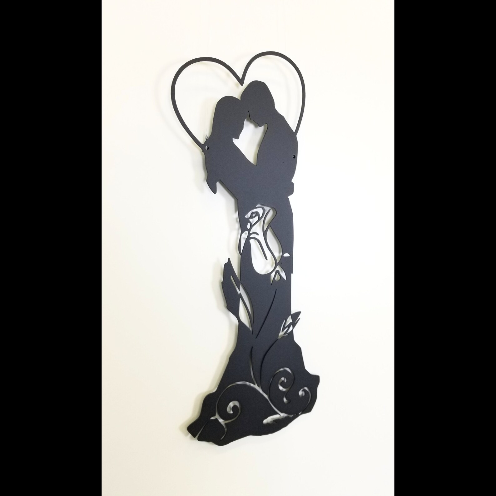 Bride and groom metal wall art wedding gift Etsy