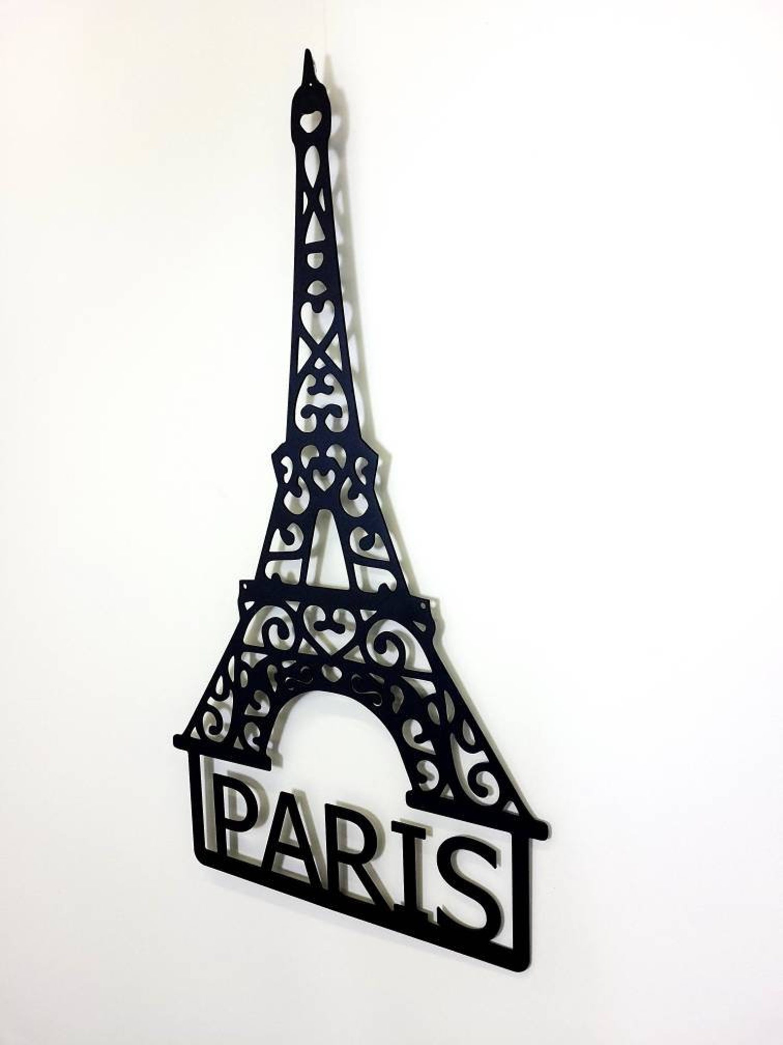 Paris Eiffel Tower Metal Wall Decor Paris Metal Wall Art Etsy