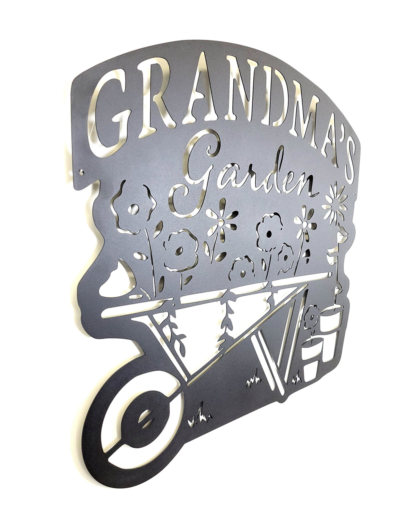 Grandma's Garden Sign Metal Sign For Outdoor Indoor Etsy
