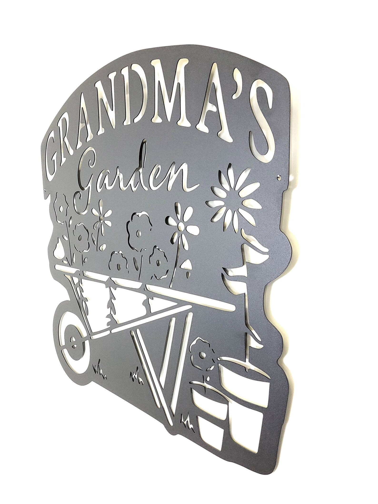 Grandma's Garden Sign Metal Sign For Outdoor Indoor Etsy