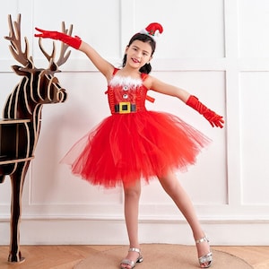 Vestuario navideño con tutu hot sale