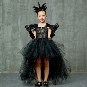 Black gothic halloween dress clearance