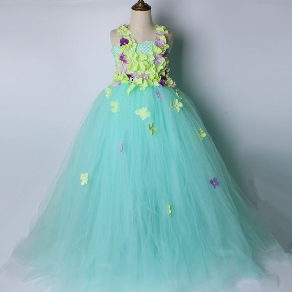 Mint green kids clearance dress