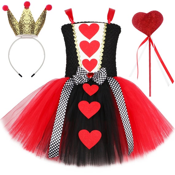 Costume regina di shop cuori fai da te