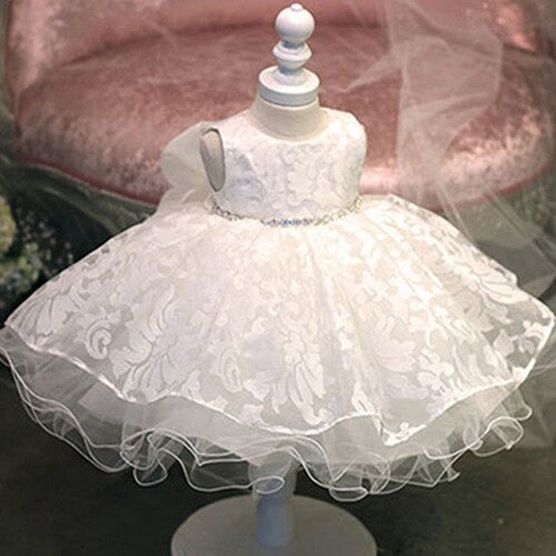 3D Lace Christening Gown Girl Baptism Dress Baby Girl - Etsy