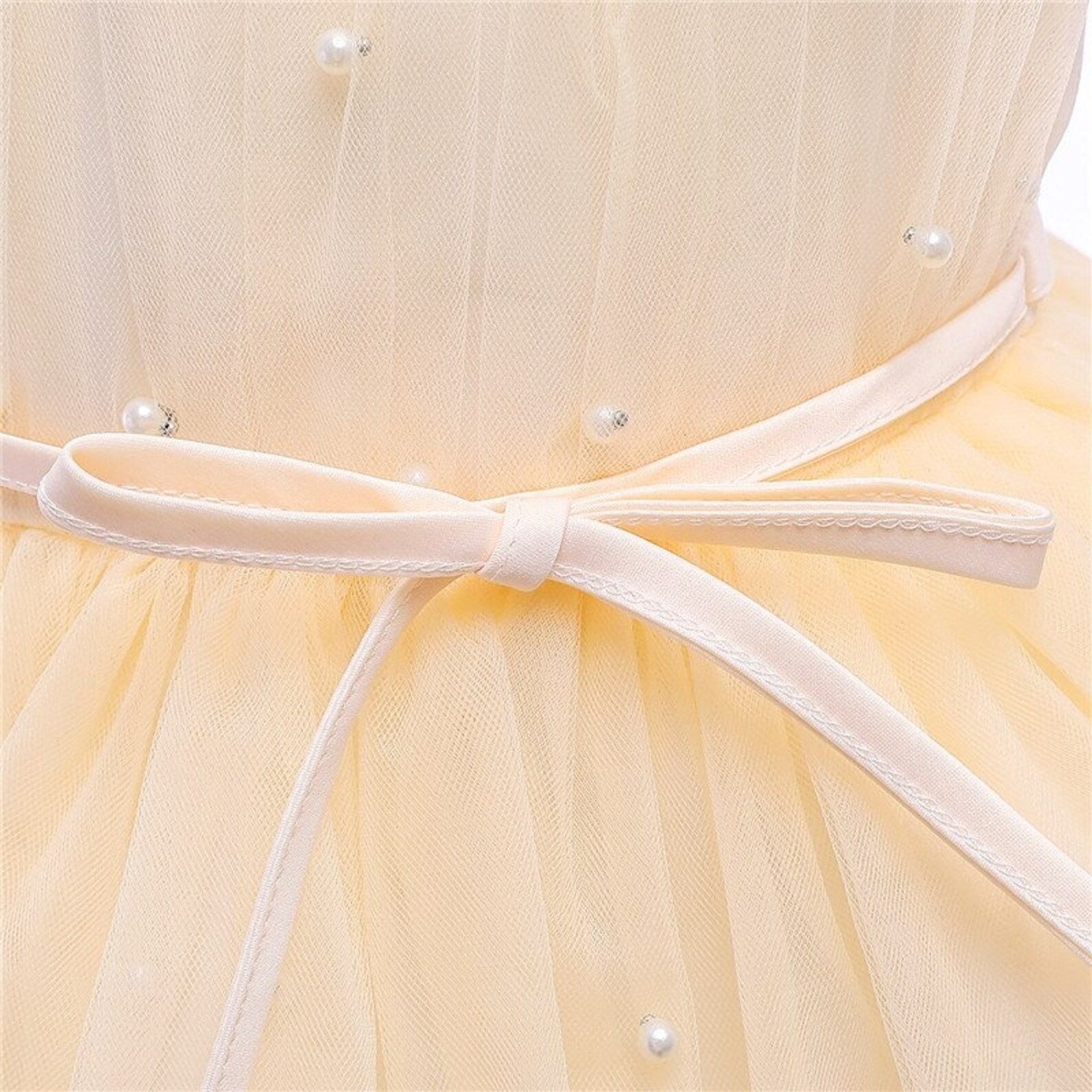 Baby Girls Cream Flower Girls Dress Kids Bridesmaid Cream Etsy UK