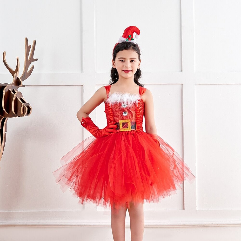 Red christmas best sale tutu
