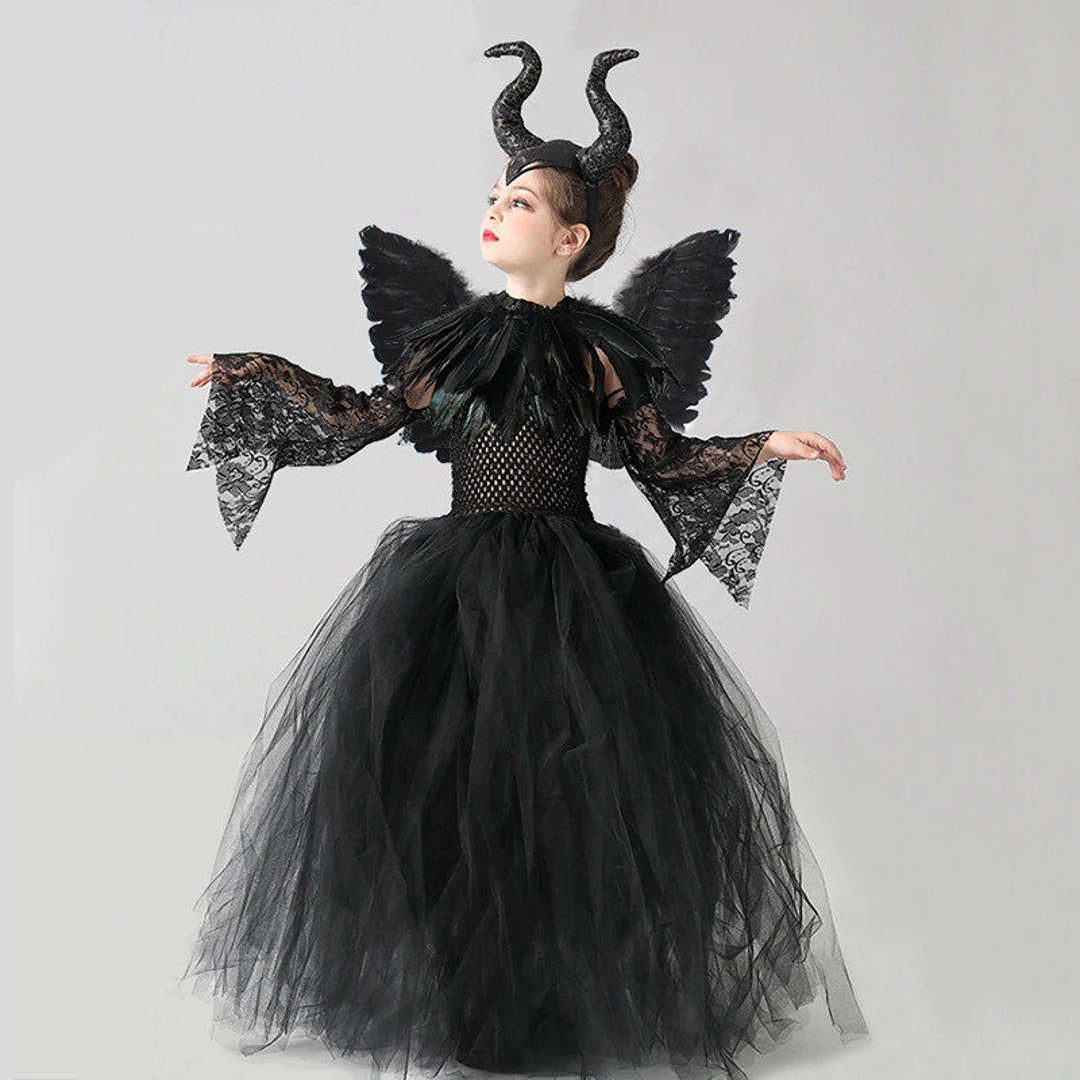 Déguisement enfant panthère noire, costume Halloween noir en tulle et  fourrure -  France