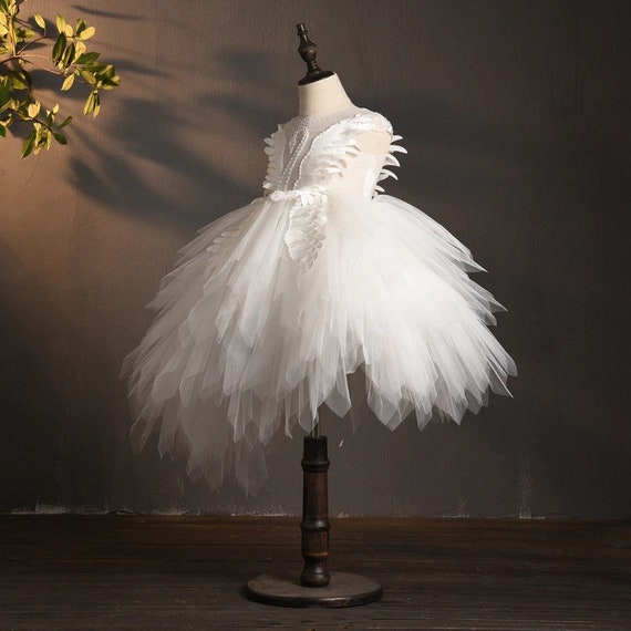 Kids White Bridesmaid Flower Girls Wedding Dress - 2023 Girl Party Dress  Elegant - Aliexpress