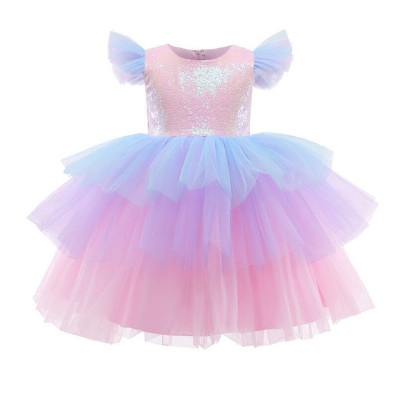 Kids Sparkly Unicorn Tutu Dress Unicorn 