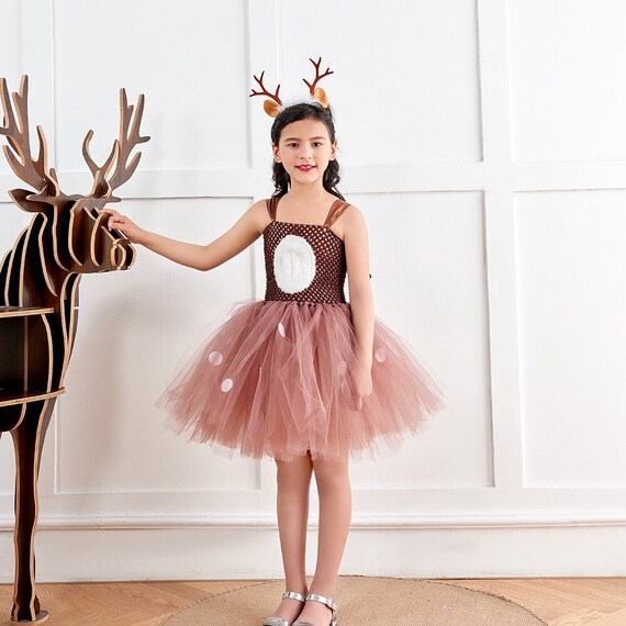 Enfants Renne Tout en Un Déguisement Noël Costume