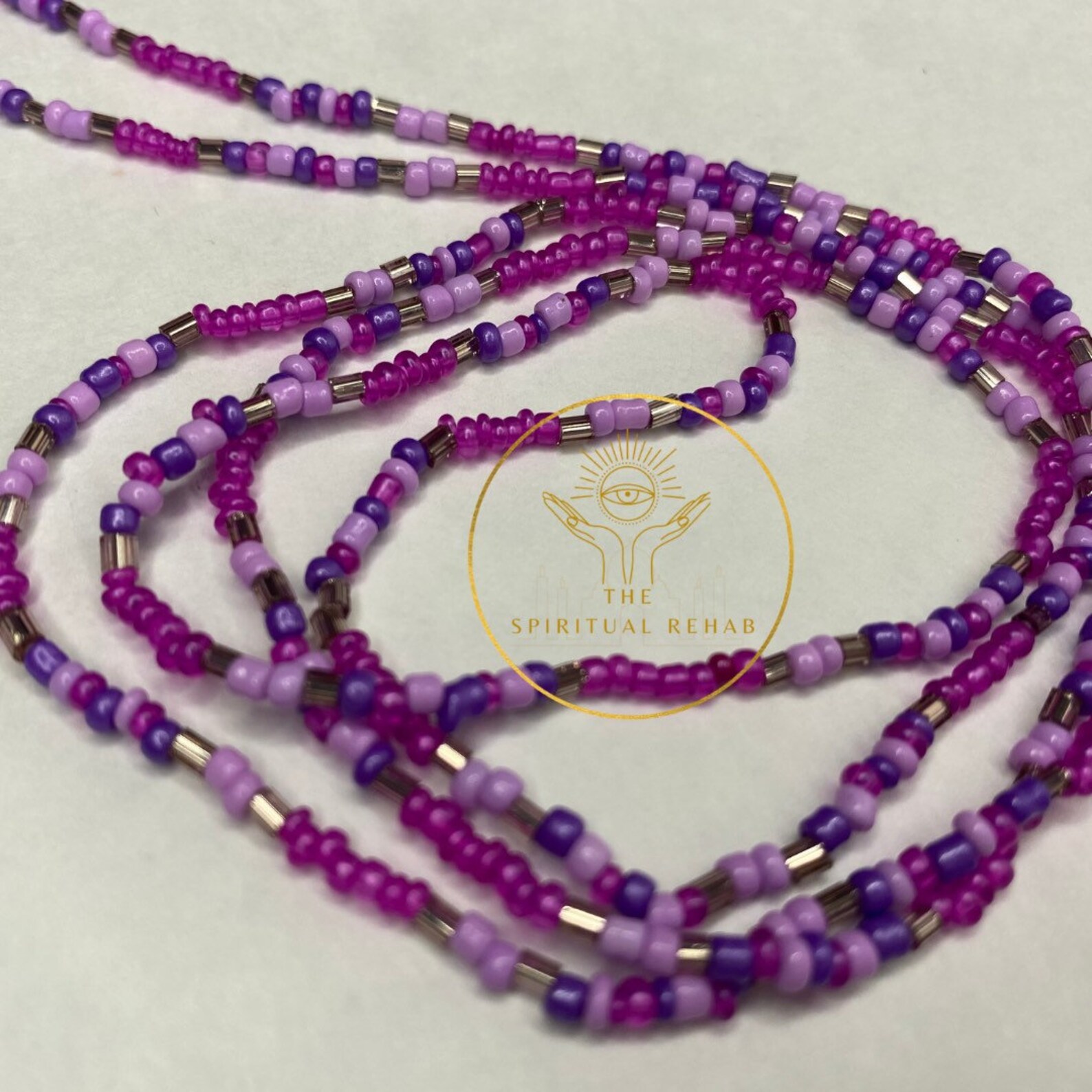 Shades of Purple Waist beads Etsy