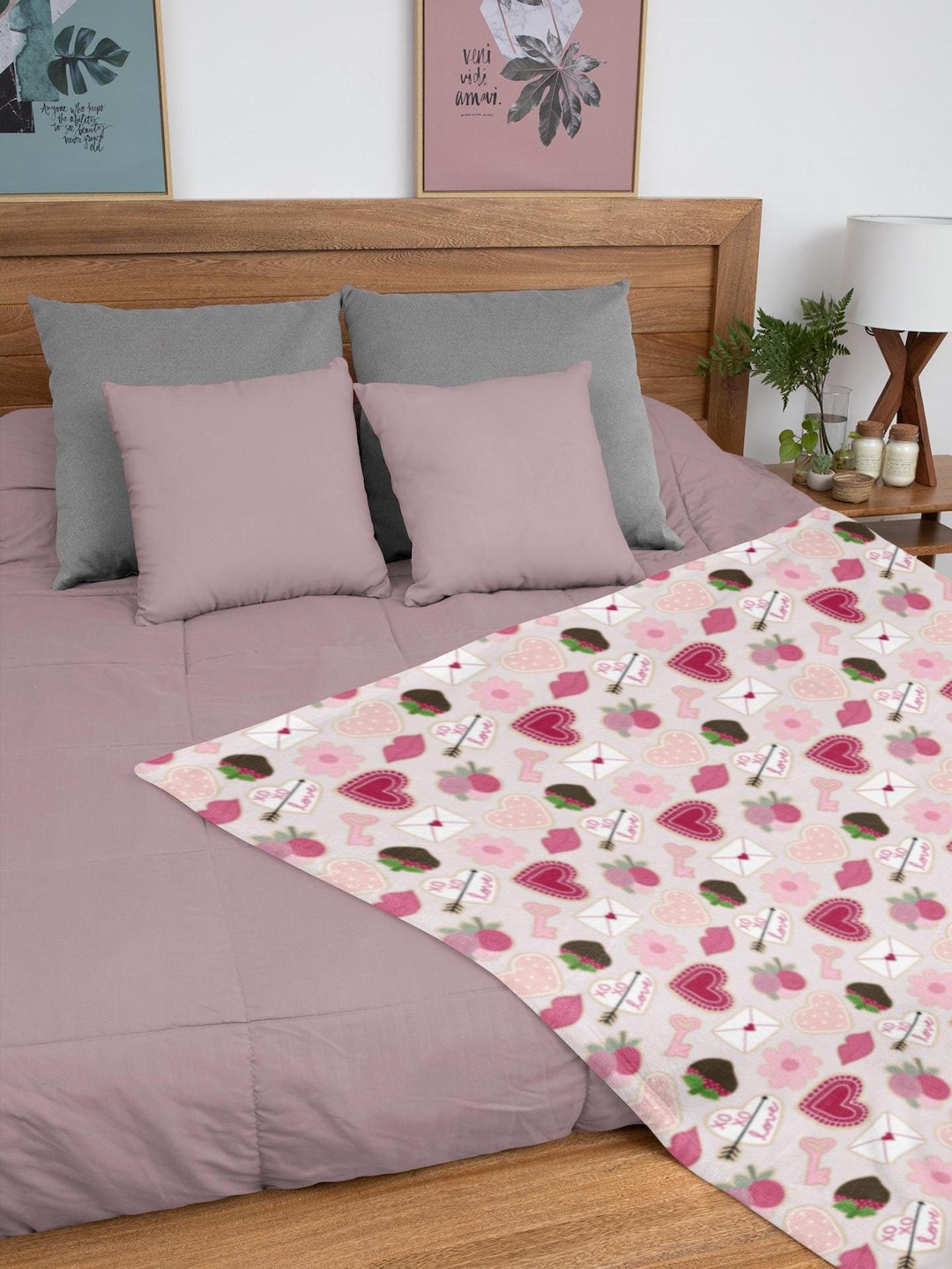 Franco Minecraft Plüsch-Decke, 157,5 X 228,6 Cm – Super Weich, Aus Polyester, Maschinenwaschbar, Mit Block-Motiven