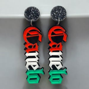 Canelo,  Canelo earrings, great to match with canelo shirt, canelo boxing earrings, boxer, canelo shirt  canelo earrings team canelo