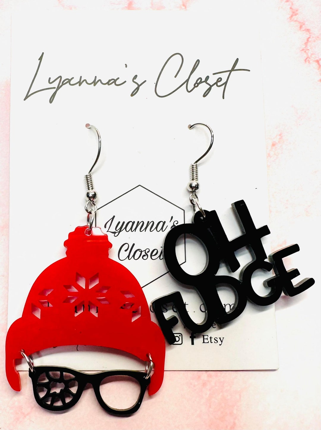 Christmas Truck Earrings Christmas Acrylic Earrings/ Christmas Etsy